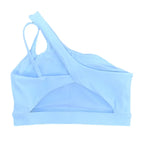 Asymmetrical Shoulder Sports Bra for Yoga and Running