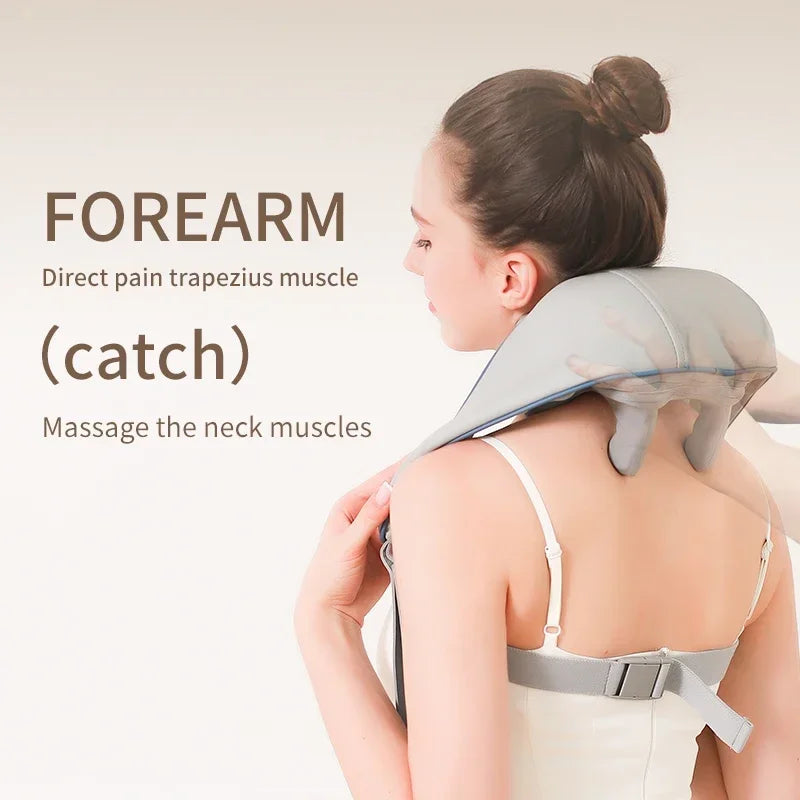 Electric Neck Massager with Heat and Vibration