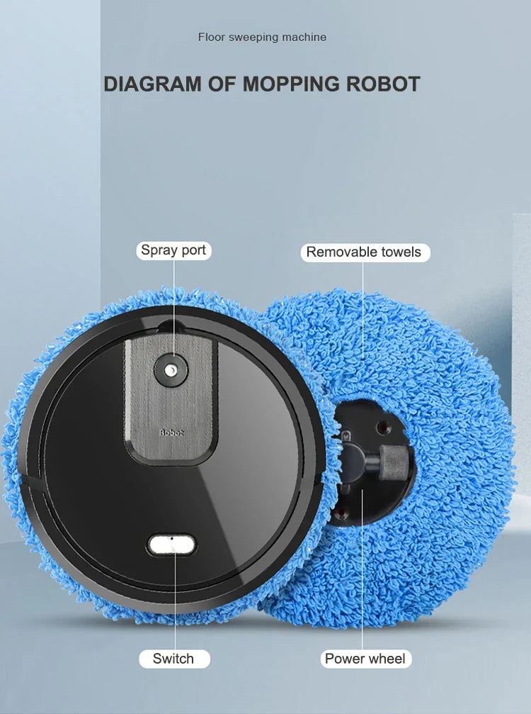 Electric Floor Mopping Robot – Wet & Dry Automatic Cleaner