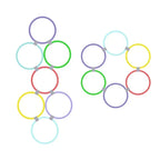 10 Piece Agility Training Ring Set – Outdoor Sports Jump Hoops with Connectors