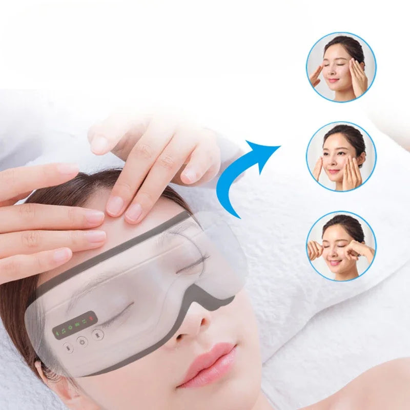 Blue Eye Massager with Heat, Vibration & Air Compression