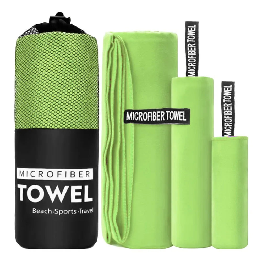 3-Piece Quick-Dry Microfiber Sports Towel Set