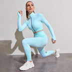 Agility Long-Sleeve & Leggings Gym Set