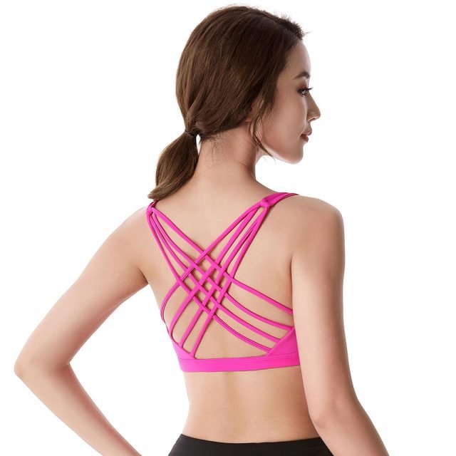 Crisscross Padded Sports Bra