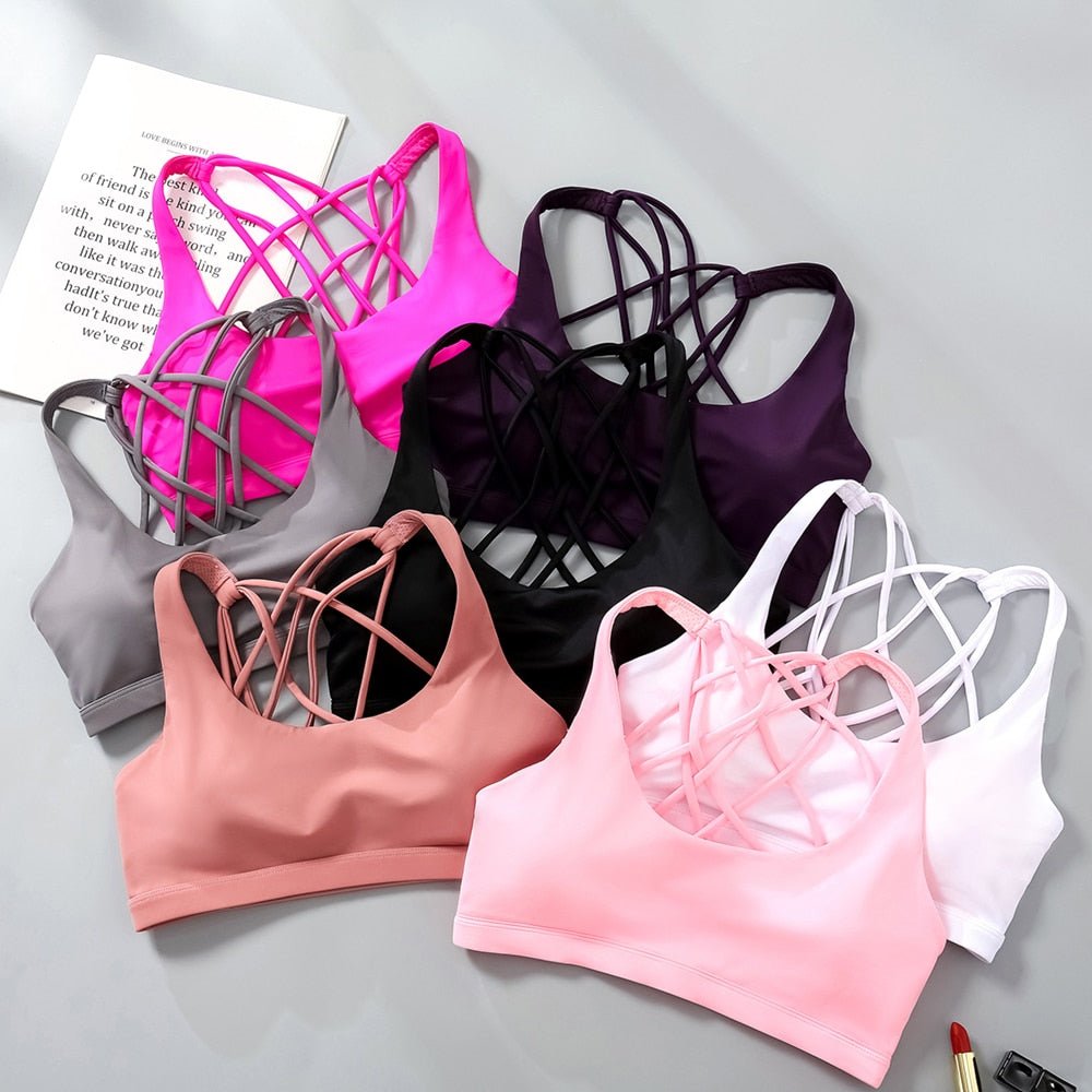 Crisscross Padded Sports Bra