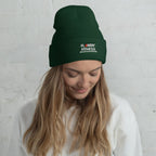 Green Cuffed Beanie