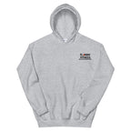 Grey Embroidered Logo Hoodie
