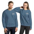 Indigo Blue Embroidered Logo Sweatshirt