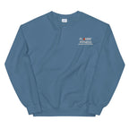 Indigo Blue Embroidered Logo Sweatshirt